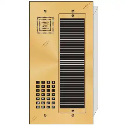 BS-028 Bravo™ Solid Polished Brass
Apartment Lobby Panel  