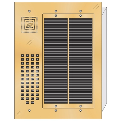 BS-050 Bravo™ Solid Polished Brass
Apartment Lobby Panel  