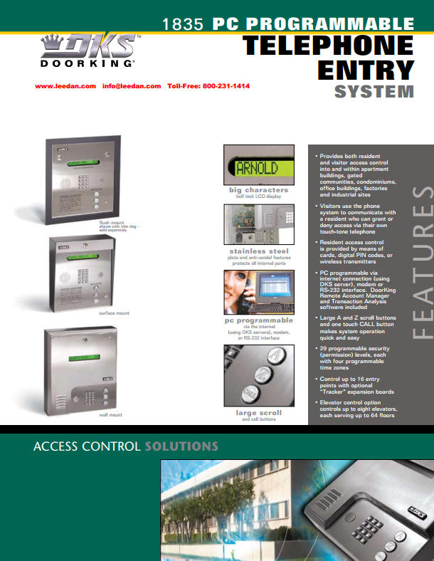 Connection Options Cellular Voip Pots Doorking Access Control Solutions
