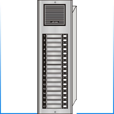 ES-017 Style 'E' Apartment Intercom Lobby Panel 