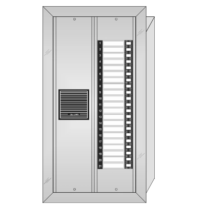 ES-021 Style 'E' Apartment Intercom Lobby Panel 