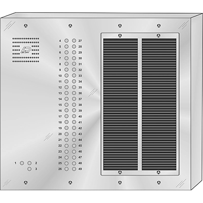 QS-049S QUANTUM™ Stainless Steel
Apartment Lobby Panel  