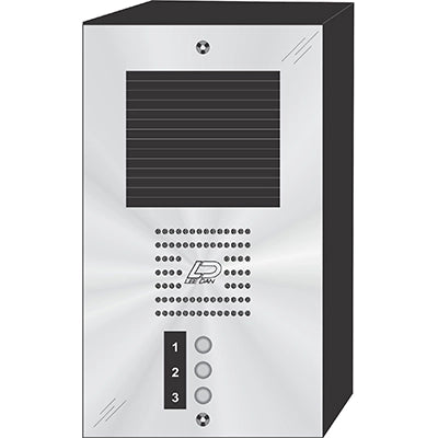 CS-003S 3 Button Surface Mount  CENTURION™ Stainless Steel Apartment Entry Panel  Round Metal Button Style Vandal-Proof Intercom Lobby Panels