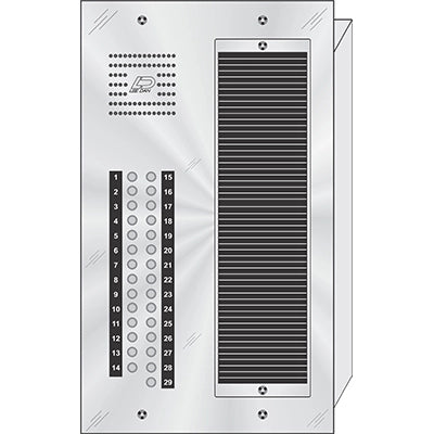 CS-029 29 Button Flush Mount  CENTURION™ Stainless Steel Apartment Entry Panel  Round Metal Button Style Vandal-Proof Intercom Lobby Panels