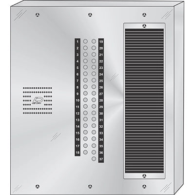 CS-037S 37 Button Surface Mount  CENTURION™ Stainless Steel Apartment Entry Panel  Round Metal Button Style Vandal-Proof Intercom Lobby Panels
