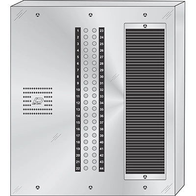 CS-044S 44 Button Surface Mount CENTURION™ Stainless Steel Apartment Entry Panel Round Metal Button Style Vandal-Proof Intercom Lobby Panels