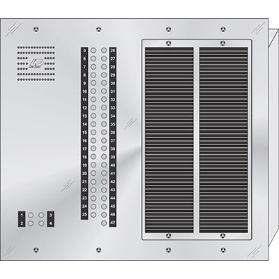 CS-047 47 Button Flush Mount CENTURION™ Stainless Steel Apartment Entry Panel Round Metal Button Style Vandal-Proof Intercom Lobby Panels