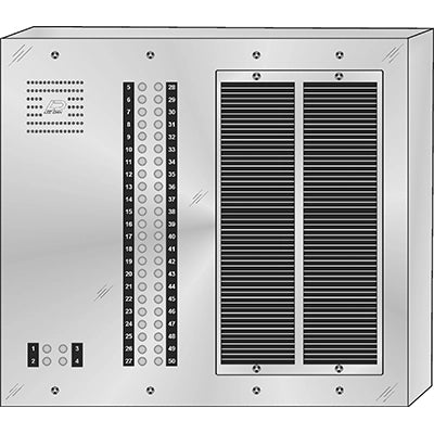 CS-050S 50 Button Surface Mount  CENTURION™ Stainless Steel Apartment Entry Panel  Round Metal Button Style Vandal-Proof Intercom Lobby Panels