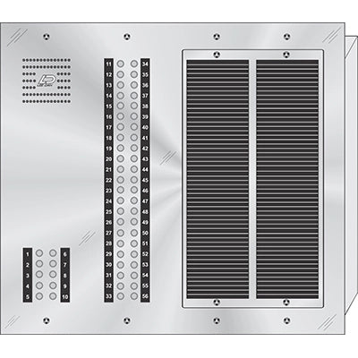 CS-056 56 Button Flush Mount  CENTURION™ Stainless Steel Apartment Entry Panel  Round Metal Button Style Vandal-Proof Intercom Lobby Panels