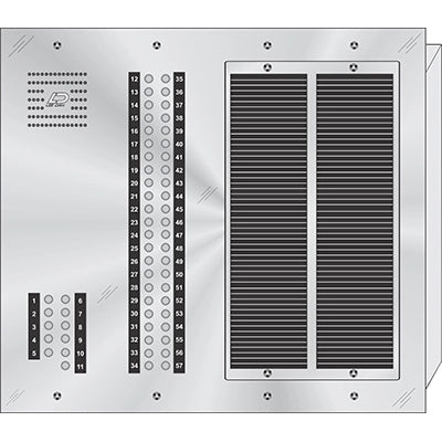 CS-057 57 Button Flush Mount  CENTURION™ Stainless Steel Apartment Entry Panel  Round Metal Button Style Vandal-Proof Intercom Lobby Panels