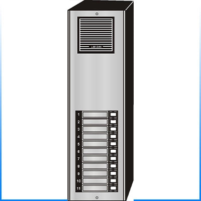 ES-011S 11 Button Surface Mount Style 'E'™ Economy Style Apartment Lobby Panel