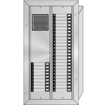 ES-033 33 Button Flush Mount  Style 'E'™ Economy Style Apartment Lobby Panel