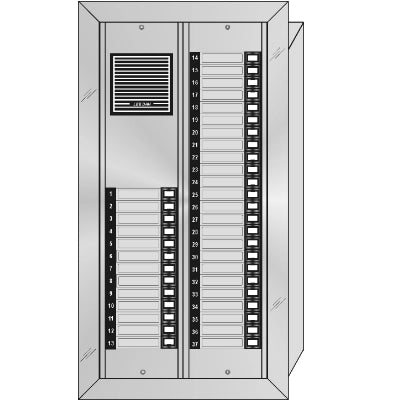 ES-037 37 Button Flush Mount  Style 'E'™ Economy Style Apartment Lobby Panel