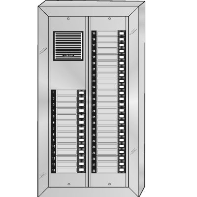ES-038S 38 Button Surface Mount  Style 'E'™ Economy Style Apartment Lobby Panel