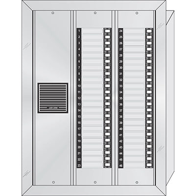 ES-046 46 Button Flush Mount  Style 'E'™ Economy Style Apartment Lobby Panel