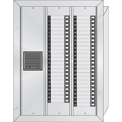 ES-047 47 Button Flush Mount  Style 'E'™ Economy Style Apartment Lobby Panel