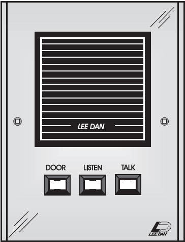 IR-107C 4-Wire Flush Mount Aluminum Apartment Intercom Station