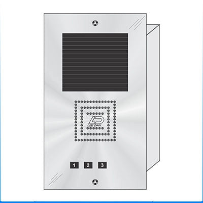 MS-003 3 Button Flush Mount  MILLENNIUM™ Stainless Steel Apartment Lobby Panel