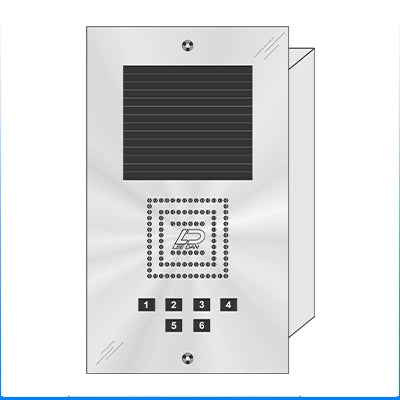 MS-006 6 Button Flush Mount  MILLENNIUM™ Stainless Steel Apartment Lobby Panel