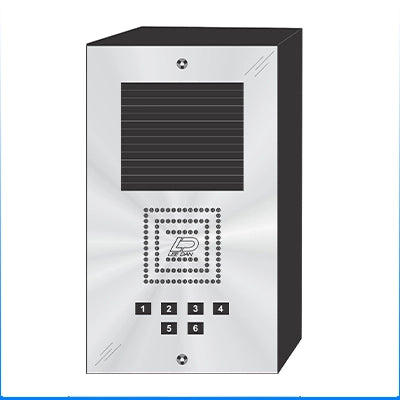 MS-006S 6 Button Surface Mount  MILLENNIUM™ Stainless Steel Apartment Lobby Panel