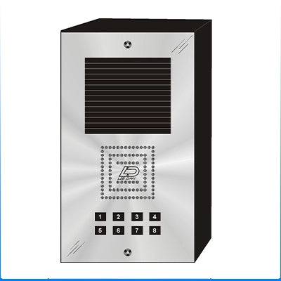 MS-008S 8 Button Surface Mount  MILLENNIUM™ Stainless Steel Apartment Lobby Panel