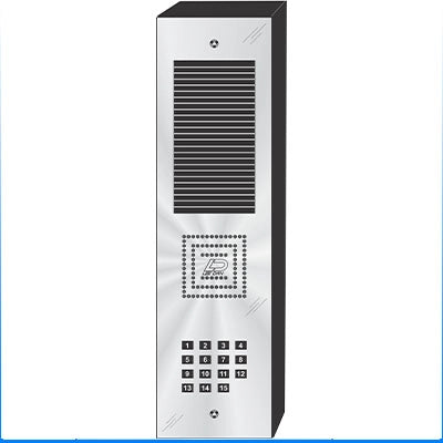 MS-015S 15 Button Surface Mount  MILLENNIUM™ Stainless Steel Apartment Lobby Panel