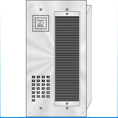 MS-025 25 Button Flush Mount  MILLENNIUM™ Stainless Steel Apartment Lobby Panel