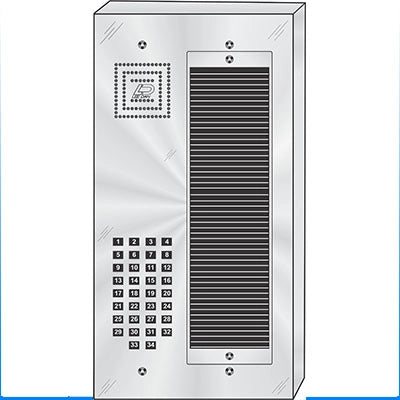 MS-034S 34 Button Surface Mount  MILLENNIUM™ Stainless Steel Apartment Lobby Panel