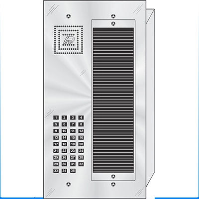 MS-035 35 Button Flush Mount  MILLENNIUM™ Stainless Steel Apartment Lobby Panel
