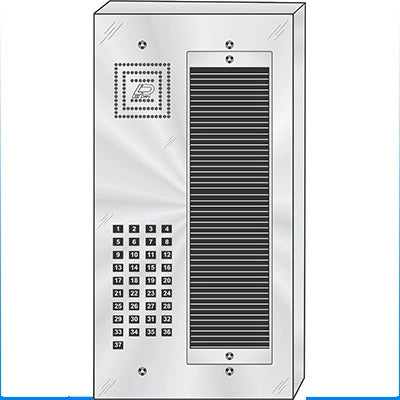 MS-037S 37 Button Surface Mount  MILLENNIUM™ Stainless Steel Apartment Lobby Panel