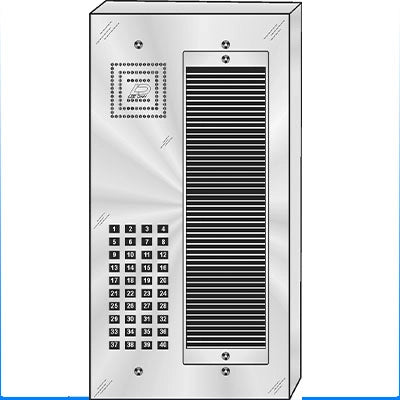 MS-040S 40 Button Surface Mount  MILLENNIUM™ Stainless Steel Apartment Lobby Panel