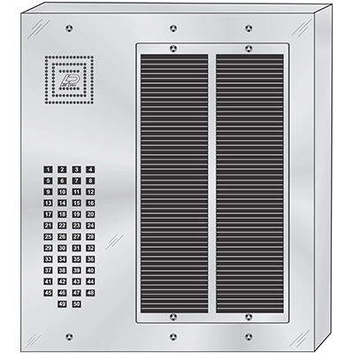 MS-050S 50 Button Surface Mount  MILLENNIUM™ Stainless Steel Apartment Lobby Panel