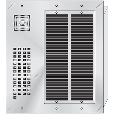 MS-053 53 Button Flush Mount  MILLENNIUM™ Stainless Steel Apartment Lobby Panel