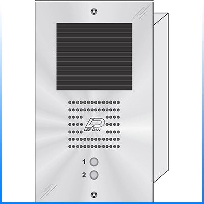 QS-002 2 Button Flush Mount  QUANTUM™ Stainless Steel Apartment Lobby Panel
