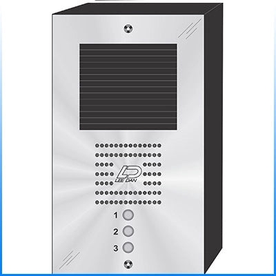 QS-003S 3 Button Surface Mount  QUANTUM™ Stainless Steel Apartment Lobby Panel