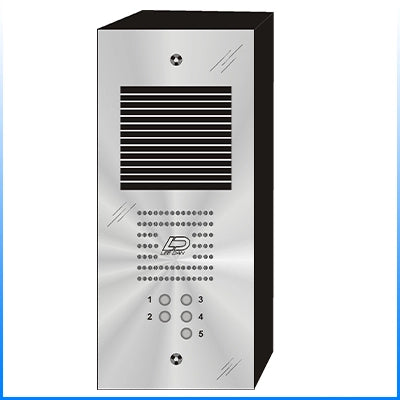 QS-005S 5 Button Surface Mount  QUANTUM™ Stainless Steel Apartment Lobby Panel