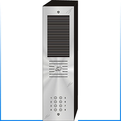 QS-008S 8 Button Surface Mount  QUANTUM™ Stainless Steel Apartment Lobby Panel