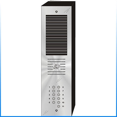 QS-011S 11 Button Surface Mount  QUANTUM™ Stainless Steel Apartment Lobby Panel