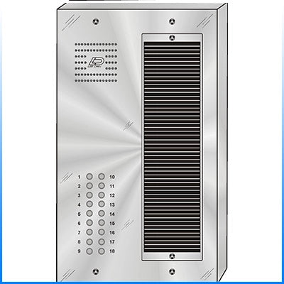 QS-018S 18 Button Surface Mount  QUANTUM™ Stainless Steel Apartment Lobby Panel