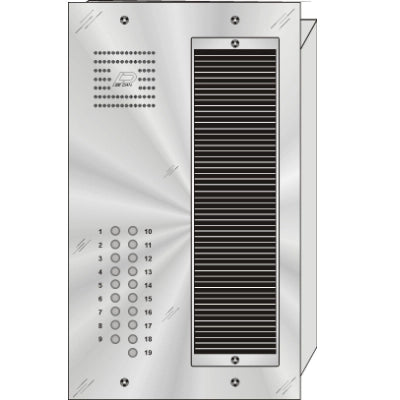 QS-019 19 Button Flush Mount  QUANTUM™ Stainless Steel Apartment Lobby Panel