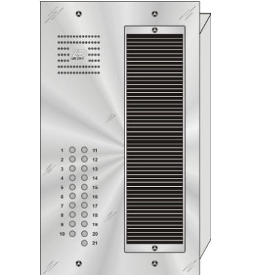 QS-021 21 Button Flush Mount  QUANTUM™ Stainless Steel Apartment Lobby Panel