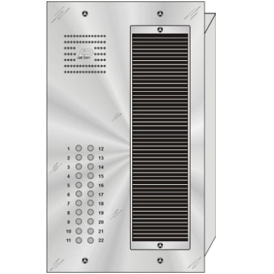 QS-022 22 Button Flush Mount  QUANTUM™ Stainless Steel Apartment Lobby Panel