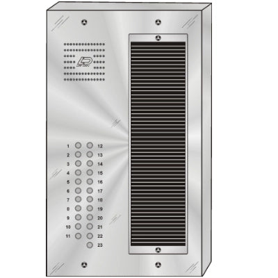 QS-023S 23 Button Surface Mount  QUANTUM™ Stainless Steel Apartment Lobby Panel
