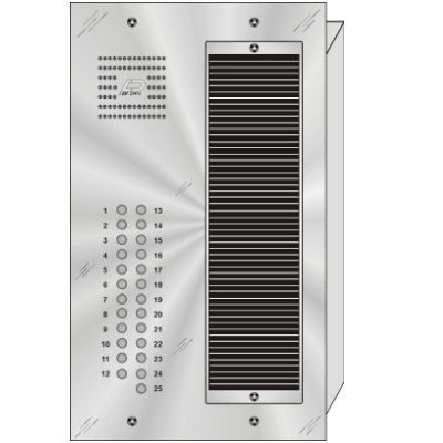 QS-025 25 Button Flush Mount  QUANTUM™ Stainless Steel Apartment Lobby Panel