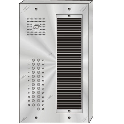 QS-025S 25 Button Surface Mount  QUANTUM™ Stainless Steel Apartment Lobby Panel