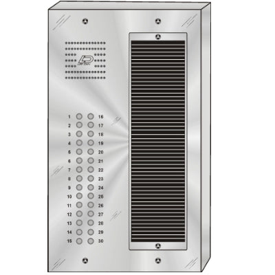 QS-030S 30 Button Surface Mount  QUANTUM™ Stainless Steel Apartment Lobby Panel