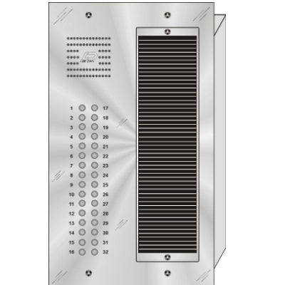 QS-032 32 Button Flush Mount  QUANTUM™ Stainless Steel Apartment Lobby Panel