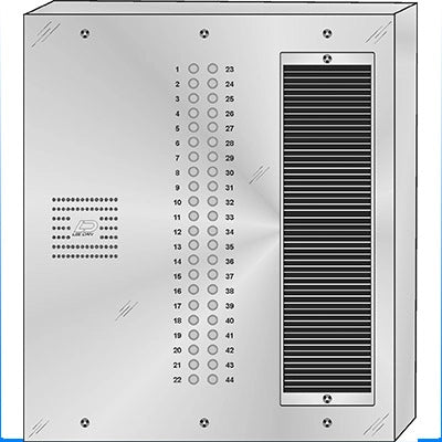 QS-044S 44 Button Surface Mount  QUANTUM™ Stainless Steel Apartment Lobby Panel