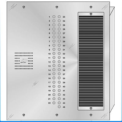 QS-045 45 Button Flush Mount  QUANTUM™ Stainless Steel Apartment Lobby Panel