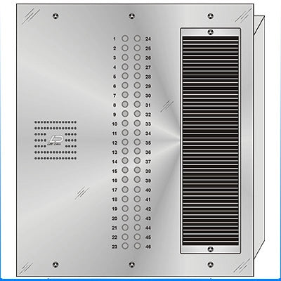 QS-046 46 Button Flush Mount  QUANTUM™ Stainless Steel Apartment Lobby Panel